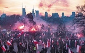 Marsz Niepodległości zakończył się na błoniach Stadionu Narodowego