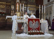 Przy ołtarzu w bazylice Świętych Apostołów Piotra i Pawła stanął ogromny biały orzeł.