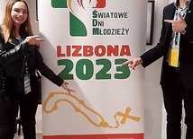 ▲	Jakub i Tamara zachęcają, aby już pomyśleć o wyjeździe do Lizbony na ŚDM.
