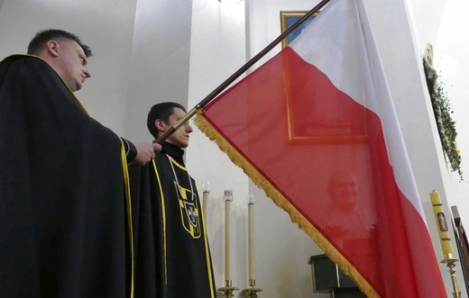 Chorągiew Rycerzy Jana Pawła II powstała w parafii św. Wawrzyńca w Grojcu