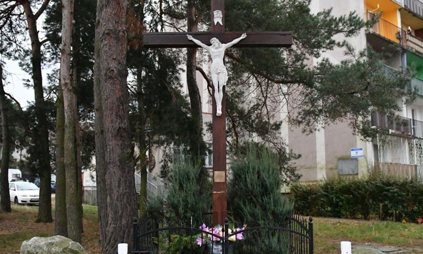 Zielona Góra. Sprofanowany krzyż wrócił na swoje miejsce