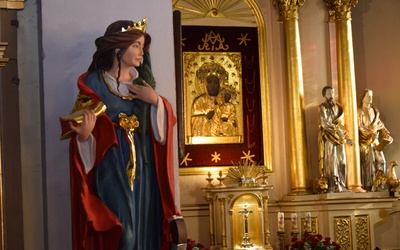 Poświęcenie figury św. Katarzyny w Rzeczycy 