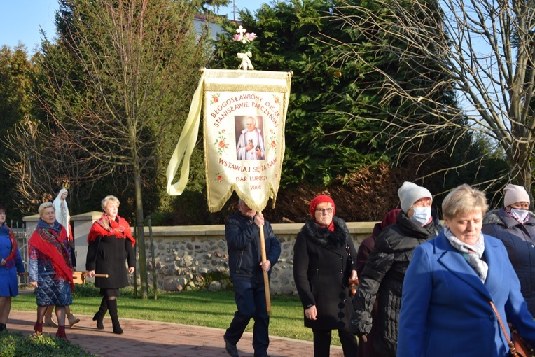 Poświęcenie figury św. Katarzyny w Rzeczycy 