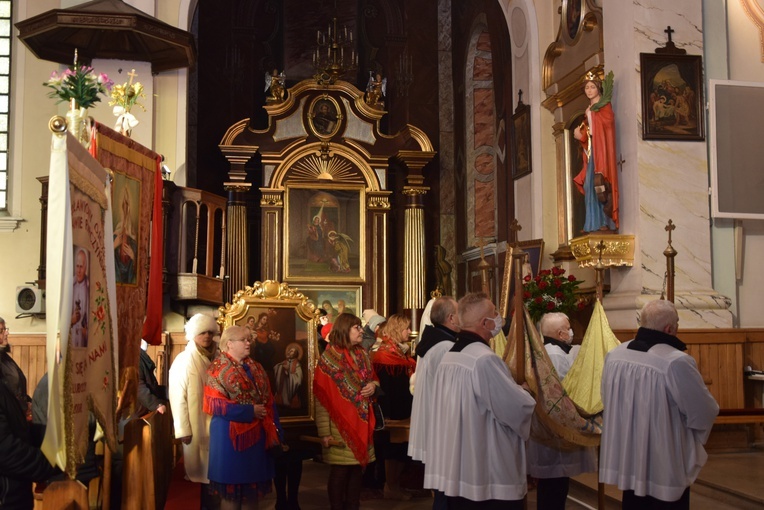 Poświęcenie figury św. Katarzyny w Rzeczycy 