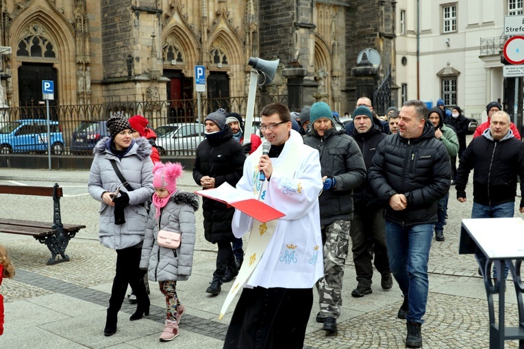 Męski Różaniec ze św. Michałem Archaniołem