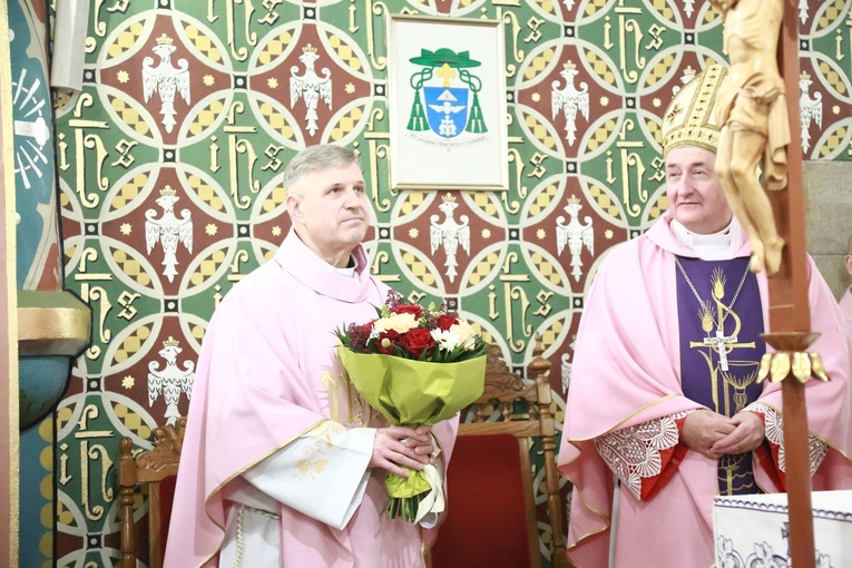 Poświęcenie polichromii w Lubczy