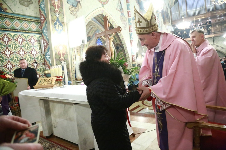 Poświęcenie polichromii w Lubczy