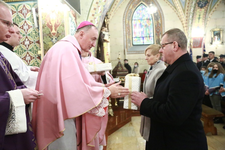 Poświęcenie polichromii w Lubczy