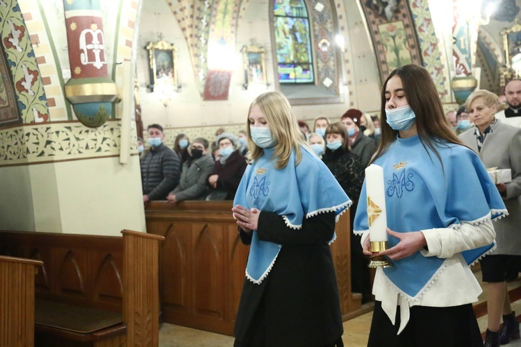 Poświęcenie polichromii w Lubczy