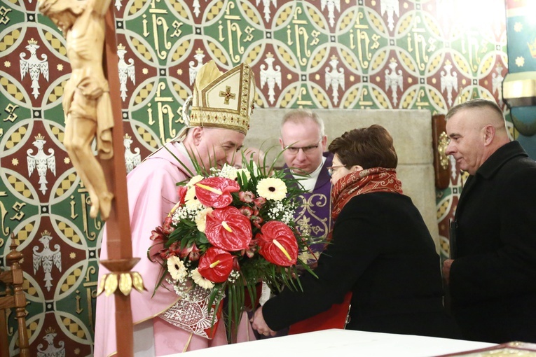 Poświęcenie polichromii w Lubczy