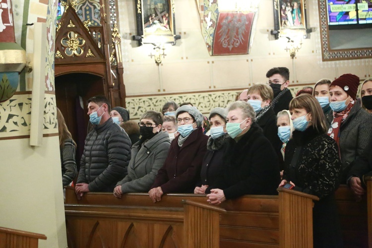 Poświęcenie polichromii w Lubczy