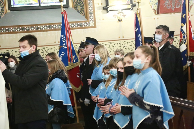 Poświęcenie polichromii w Lubczy