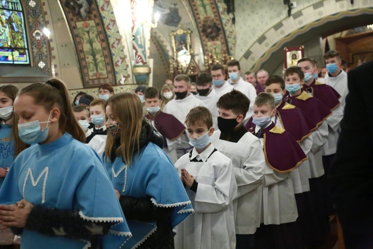 Poświęcenie polichromii w Lubczy