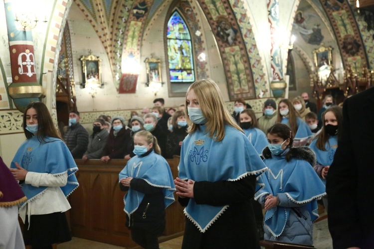 Poświęcenie polichromii w Lubczy