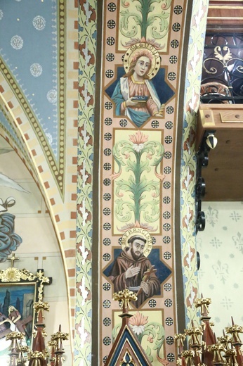 Polichromia kościoła w Lubczy