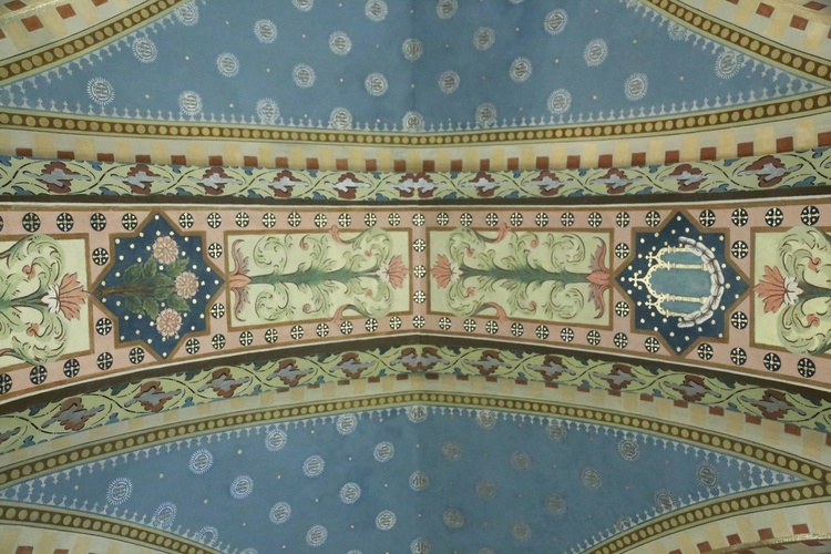 Polichromia kościoła w Lubczy