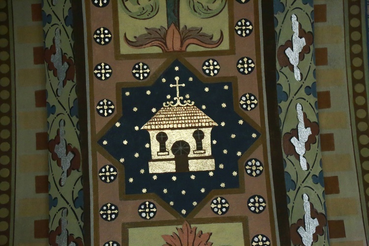 Polichromia kościoła w Lubczy