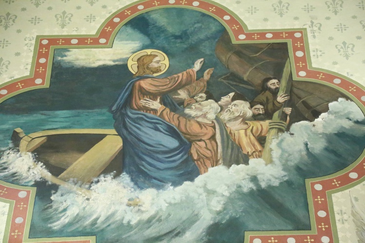 Polichromia kościoła w Lubczy