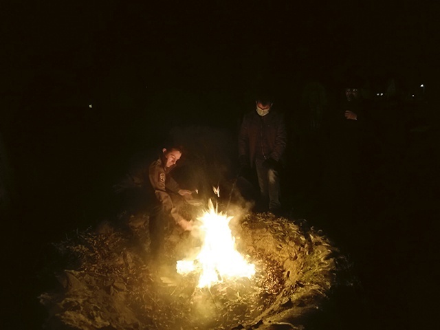 W Szklarach Górnych „pocztą ogniową” listy wysłali  m.in. przedstawiciele młodzieży. 