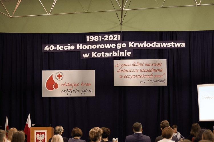 40 lat honorowego krwiodawstwa w andrychowskim Kotarbinie