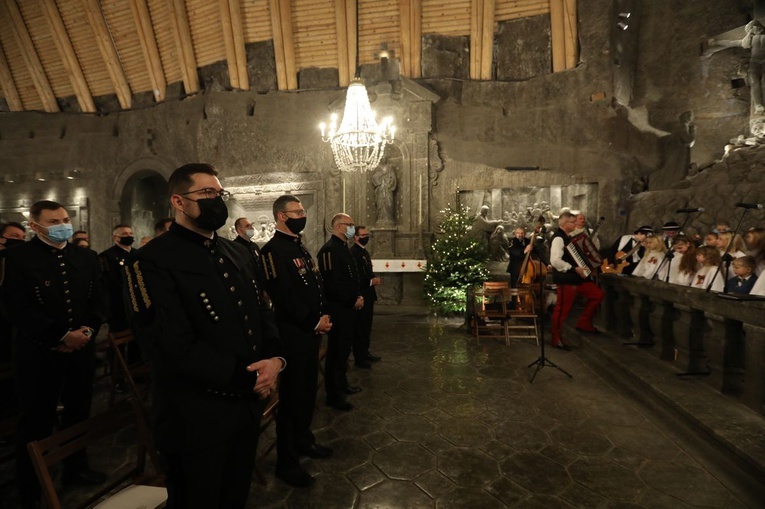 Górnicza Pasterka w kopalni soli w Wieliczce 2021