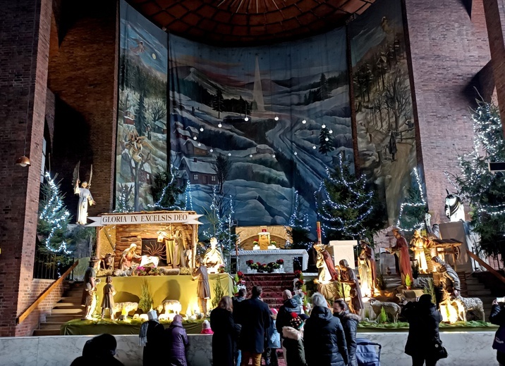 Szopka w kościele św. Józefa w Zabrzu