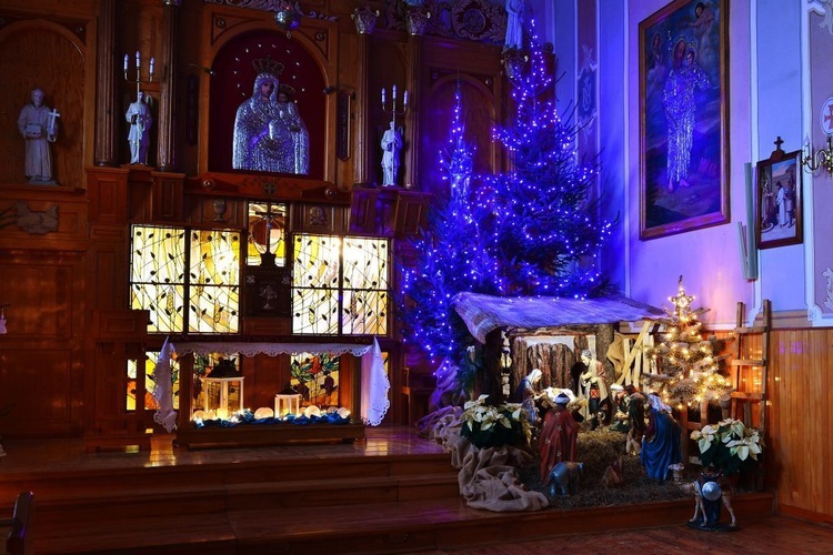 Przasnysz. Szopka bożonarodzeniowa w klasztorze Mniszek Klarysek Kapucynek 
