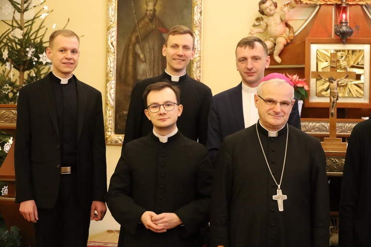 Spotkanie księży studentów z biskupami