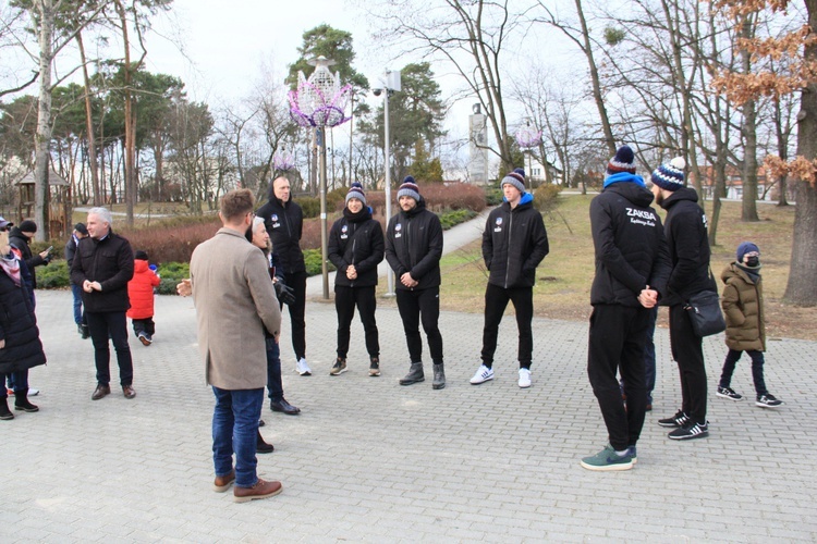 Odsłonięcie statuetki ZAKSY w Kędzierzynie-Koźlu