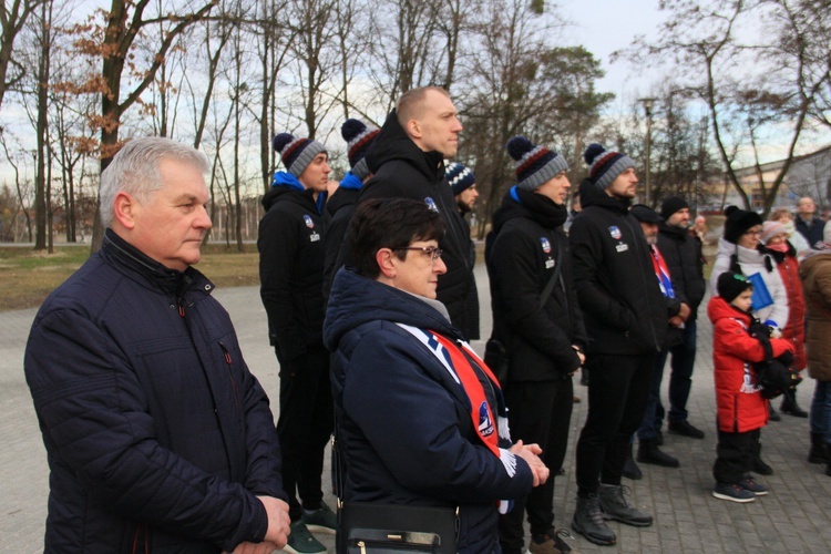 Odsłonięcie statuetki ZAKSY w Kędzierzynie-Koźlu