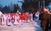 Ostatnie pożegnanie śp. ks. kan. Tadeusza Krzyżaka w Bystrej Krakowskiej