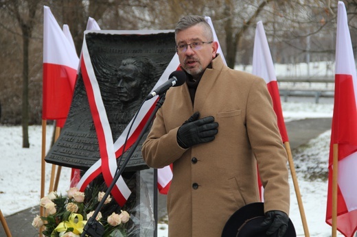 Odsłonięcie tablicy na Skwerze Ks. Jana Machy