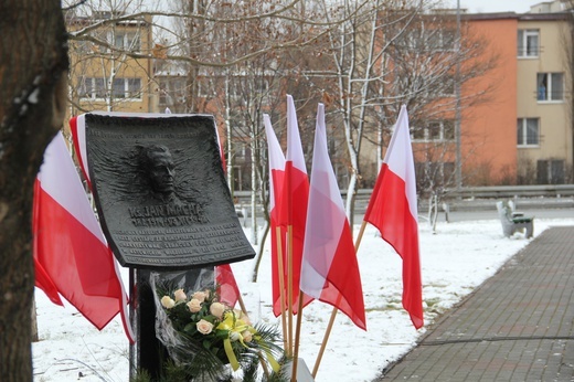 Odsłonięcie tablicy na Skwerze Ks. Jana Machy