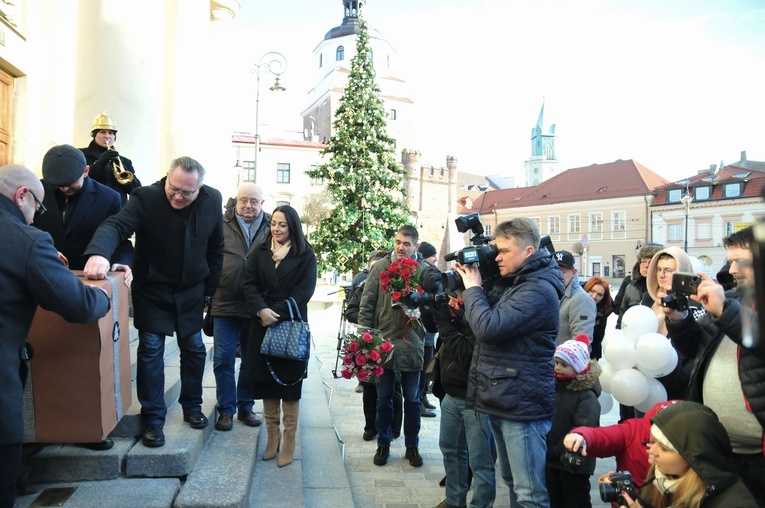 Odsłonięcie figury koziołka Onufrego