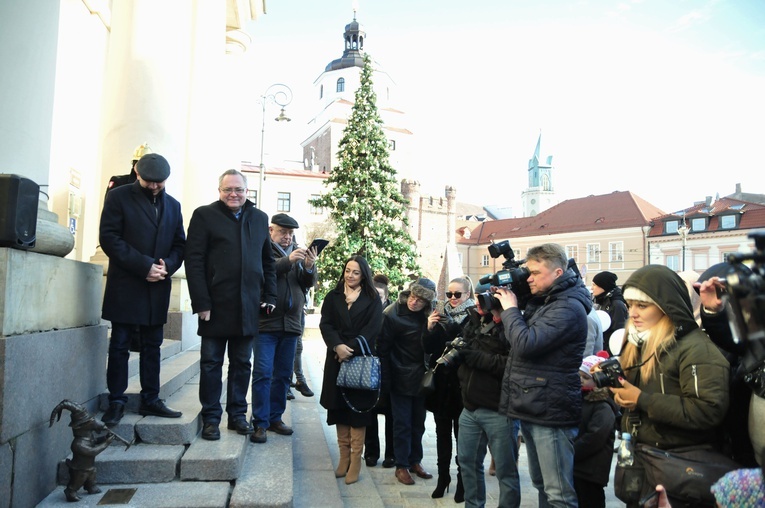 Odsłonięcie figury koziołka Onufrego