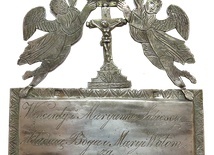 ◄	Srebrne tabliczki wotywne z sanktuarium w Sulisławicach.