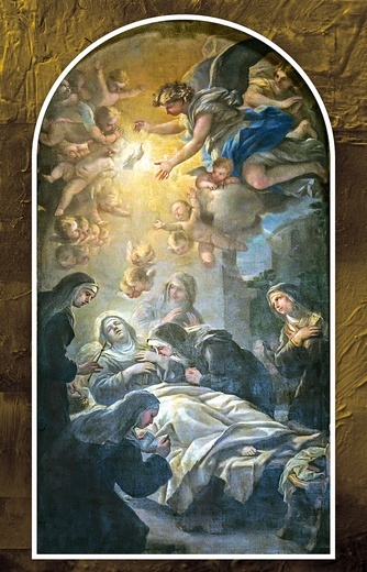 Luca Giordano
Śmierć św. Scholastyki 
olej na płótnie, 1674
kościół Santa Giustina, Padwa