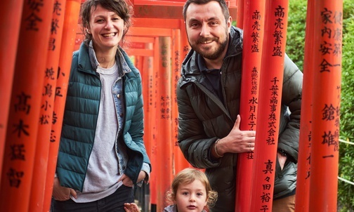 Paulina z rodziną w Japonii