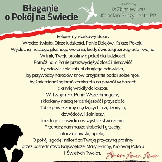 Bp Andrzej Jeż prosi diecezjan o modlitwę w intencji pokoju na Ukrainie