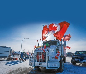 Główną rolę w kanadyjskim Konwoju Wolności odgrywali kierowcy ciężarówek.