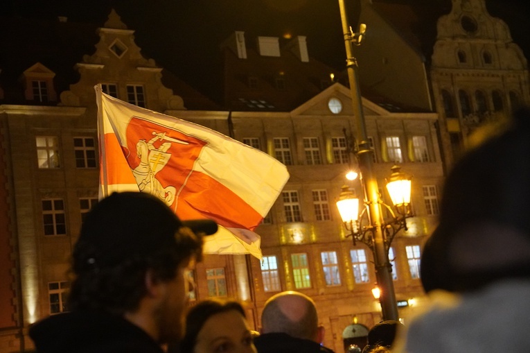 Wiec solidarności z Ukrainą we Wrocławiu