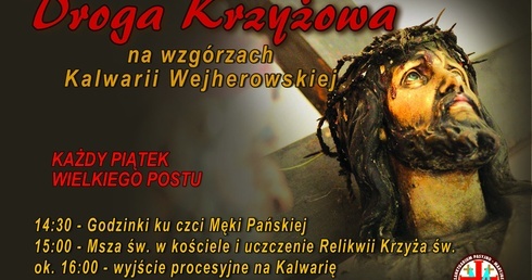 W Wejherowie na Kalwarii w każdy piątek Wielkiego Postu będzie można odprawić Drogę Krzyżową.