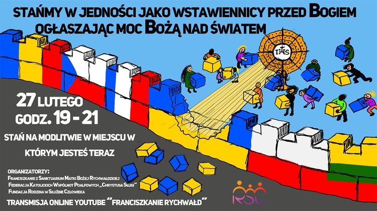 Światło dla Ukrainy i wieczór modlitwy z Rychwałdu