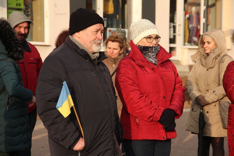 Tarnobrzeg. Manifestacja poparcia dla Ukrainy