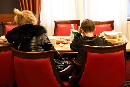 Punkt recepcyjny dla uchodźców