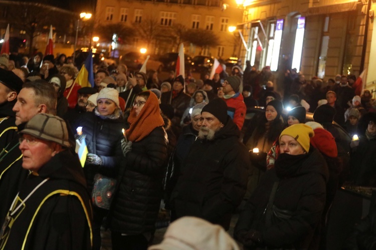 Międzyreligijny marsz i modlitwa o pokój na Ukrainie - w Bielsku-Białej. 