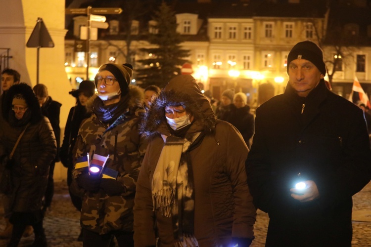 Międzyreligijny marsz i modlitwa o pokój na Ukrainie - w Bielsku-Białej. 