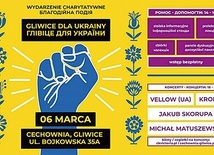 Baner zapraszający na wydarzenie charytatywne współorganizowane przez politechnikę. 