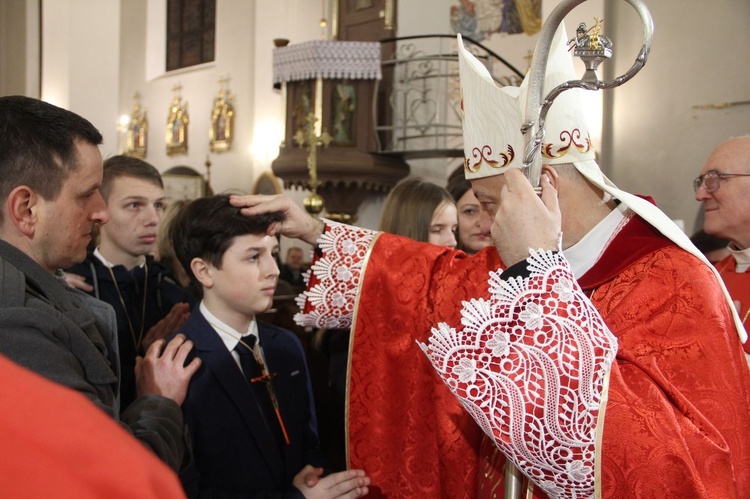 Książnice. Poświęcenie odnowionej drogi krzyżowej i bierzmowanie