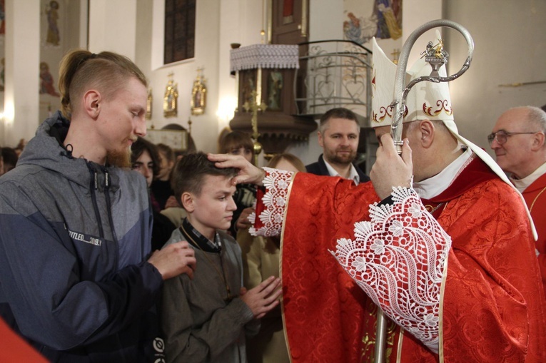 Książnice. Poświęcenie odnowionej drogi krzyżowej i bierzmowanie